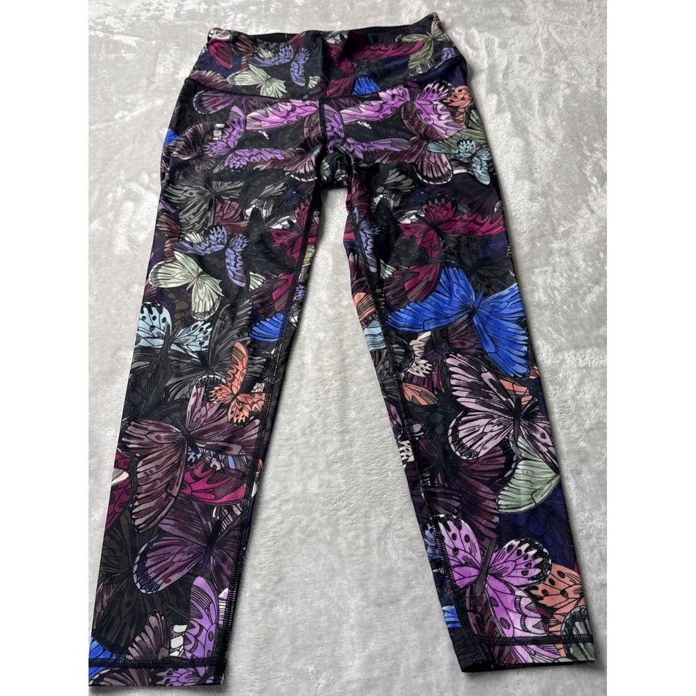Victoria Secret Sport Leggings Medium Butterfly Design Gym Wear